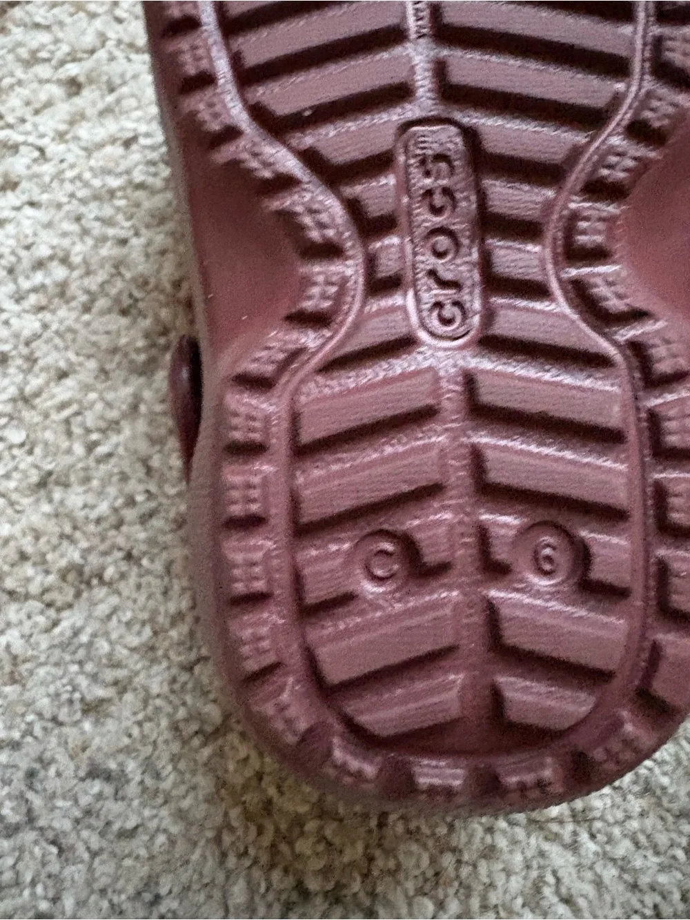 Crocs Faux Shearling Lined Bear Clog Toddler Size C6 Brown